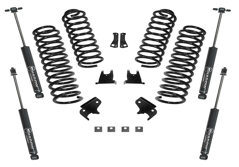 Superlift 07-18 Jeep Wrangler JK 2 Door 2.5in Lift Kit w/ Superlift Shocks - K932 - front view