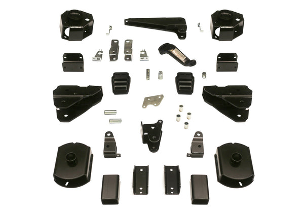 Superlift 14-18 Dodge Ram 2500 4WD 4in Lift Kit Coil Spacer Kit w/ Shocks Brackets - K970 - front view