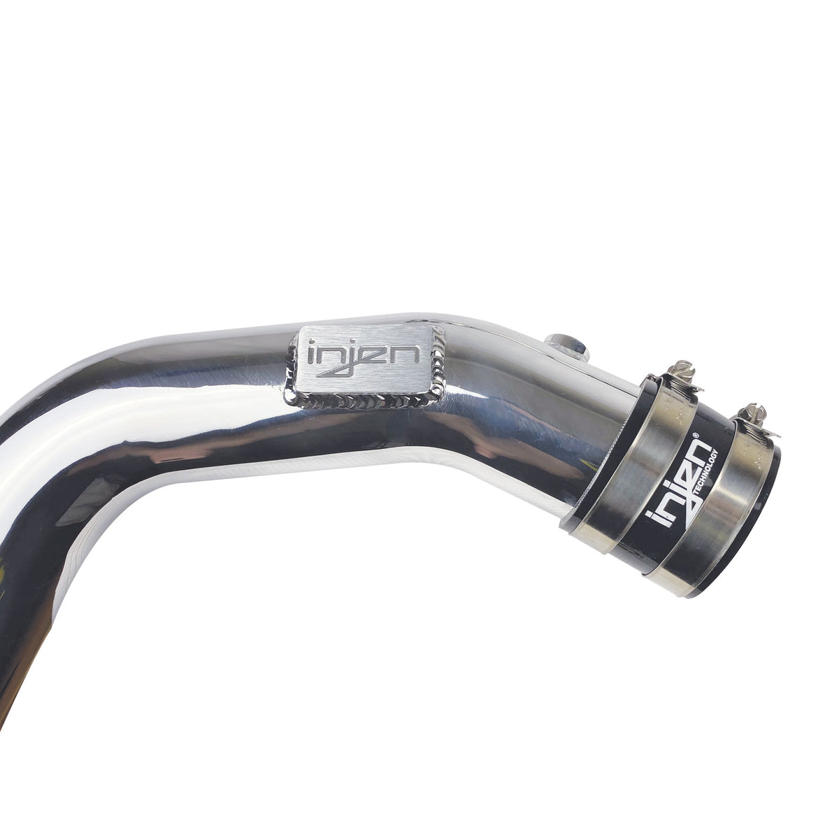 Injen 15-18 BMW M3 (F80) L6 Twin Turbo Polished Intercooler Charge Pipe w/ 1/8in Female NPT Bungs - SES1116ICP