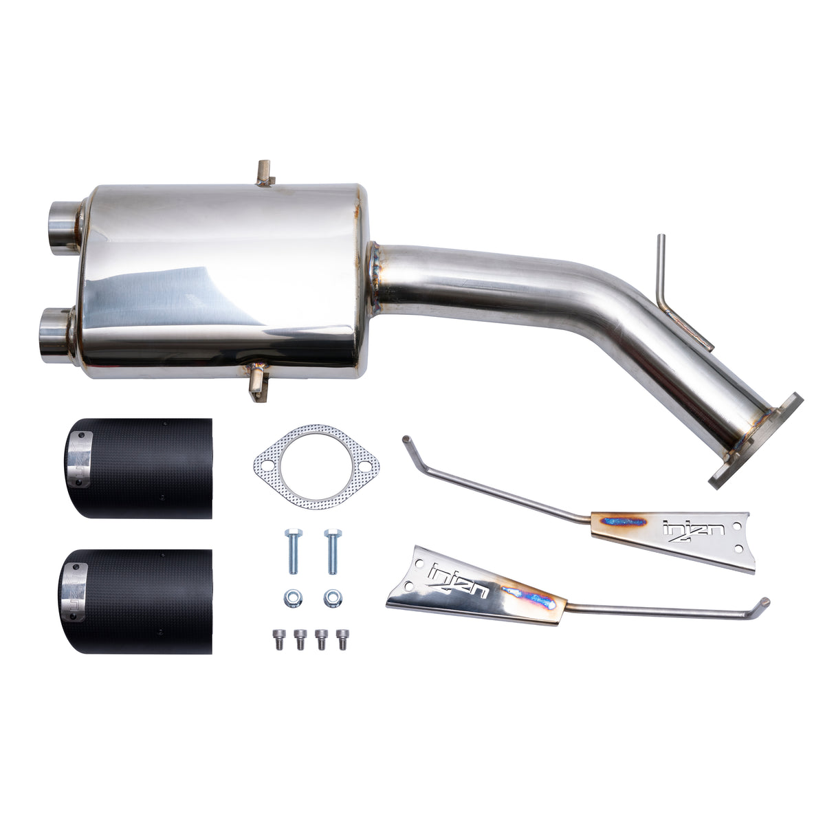 Injen 19-21 Hyundai Veloster L4 1.6L Turbo Performance Stainless Steel Axle Back Exhaust System - SES1342AB