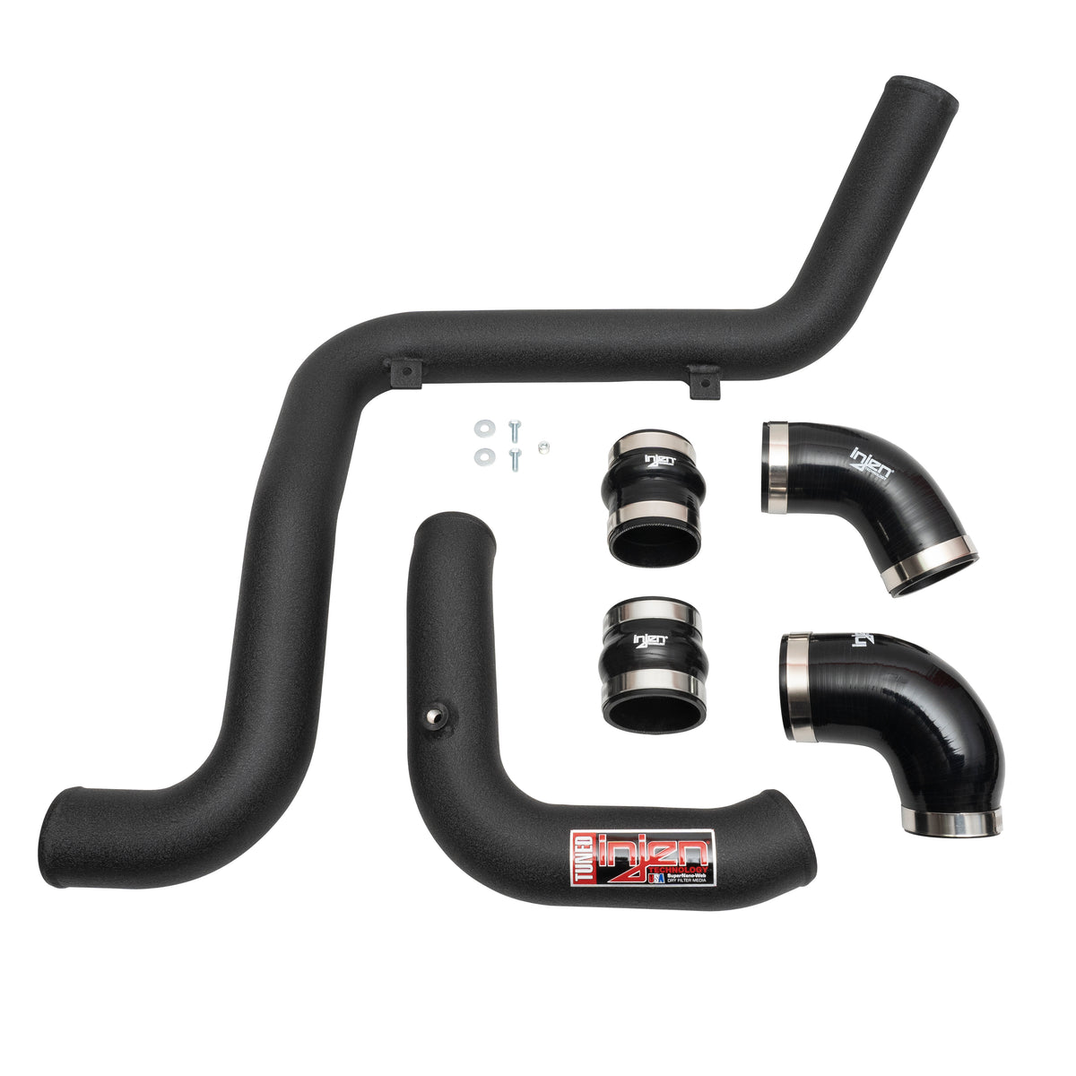 Injen 13-18 Ford Focus ST L4 2.0L Turbo SES Intercooler Pipes Wrinkle Red - SES9002ICPWR