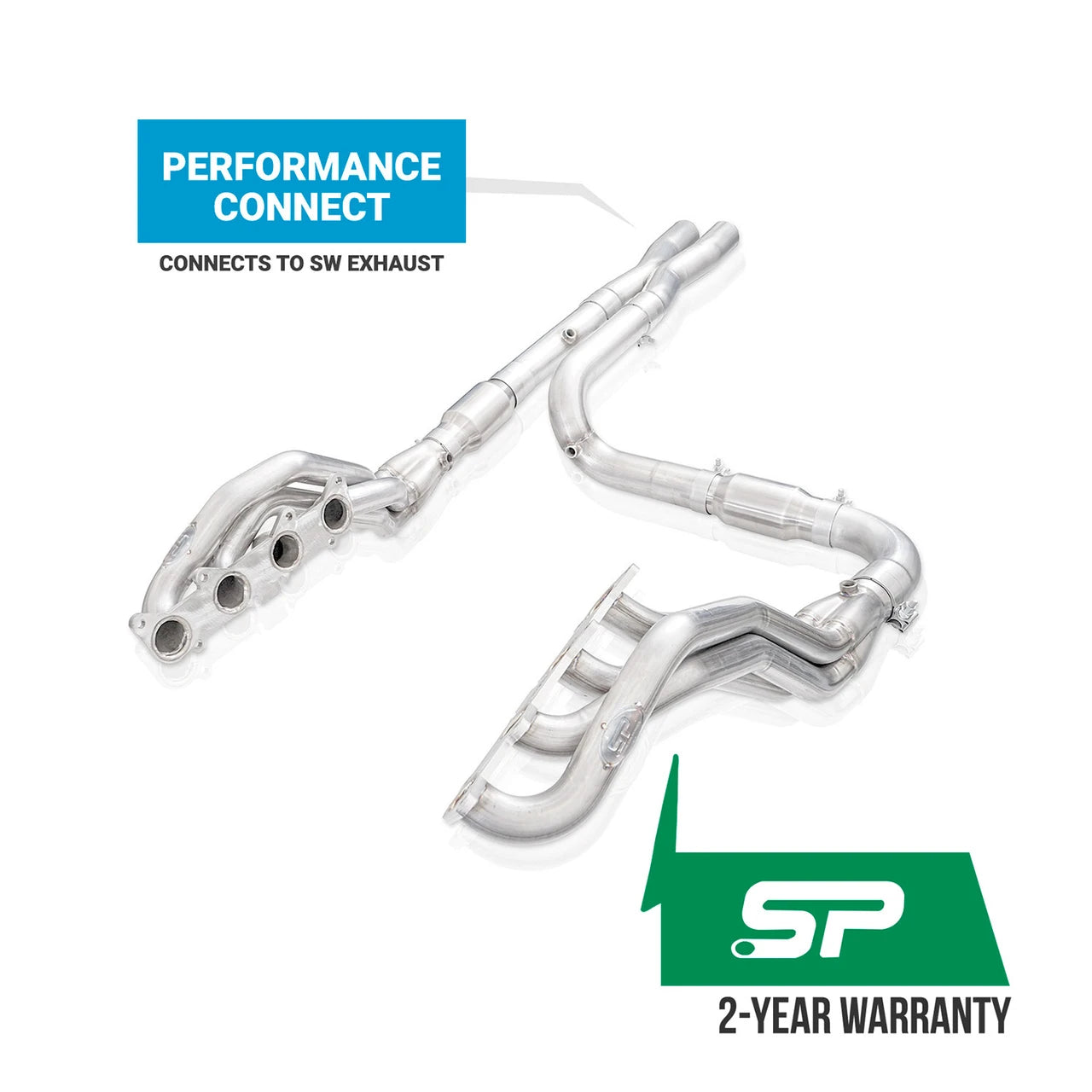 Stainless Works - 2015-2026 F-150 5.0L Stainless Power Header Kit Performance Connect - SFT18HCAT