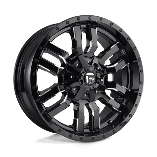 Fuel Off-Road Aluminum Wheels 24X14 Sledge D595 Gloss Black Milled