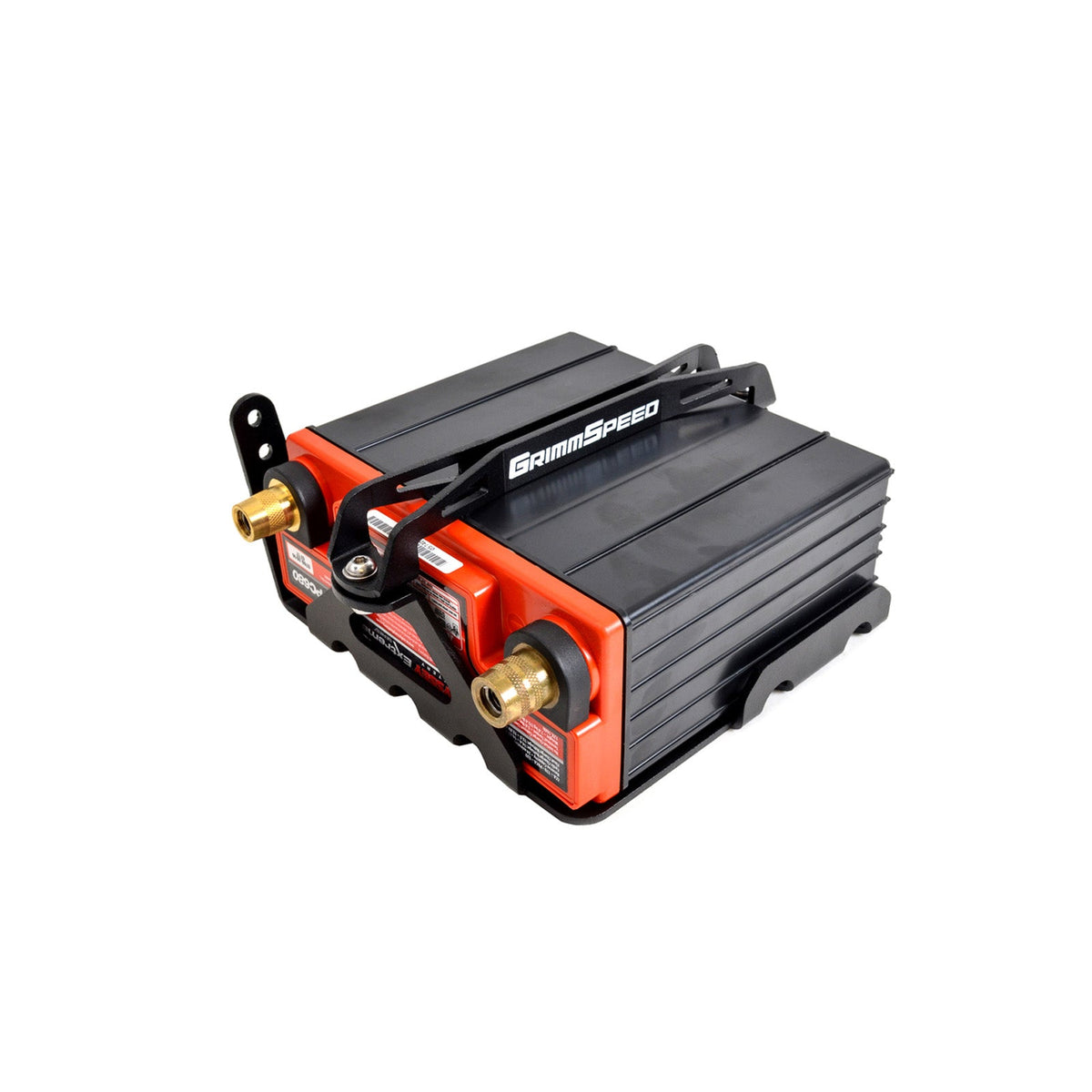 GrimmSpeed 08-14 Subaru WRX STI Lightweight Battery Mount Kit - Red - GRM121034