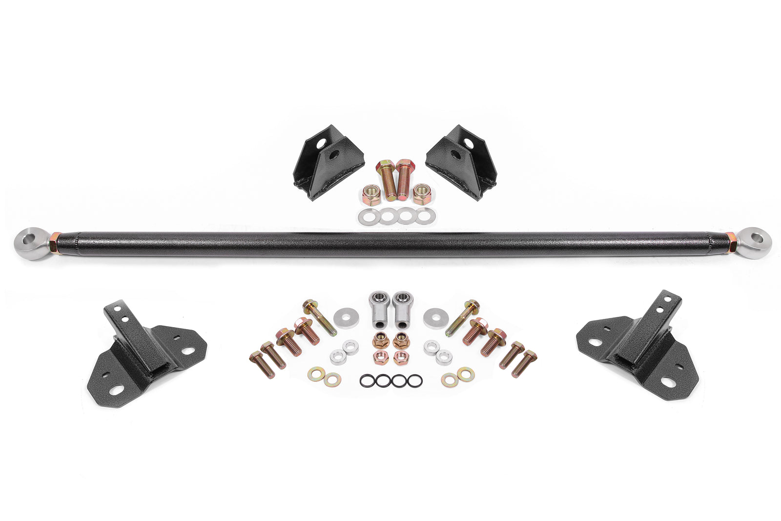 BMR Suspension 24-25 Ford Mustang Rear Steel Shock Mount & Brace Kit - Black Hammertone - SM772H
