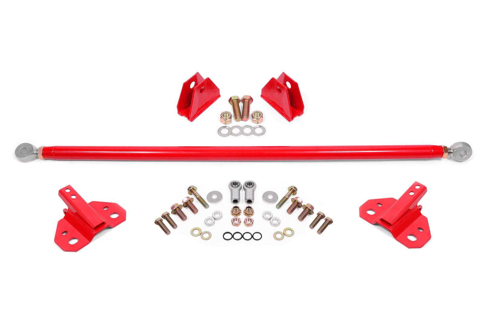 BMR Suspension 24-25 Ford Mustang Rear Steel Shock Mount & Brace Kit - Red - SM772R