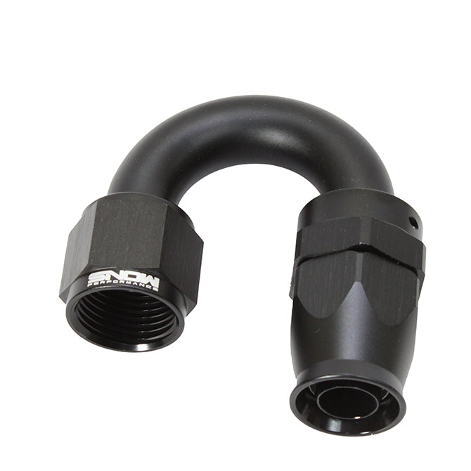Snow Performance 12 AN 120 Degree PTFE Hose End (Black) - SNF-61120