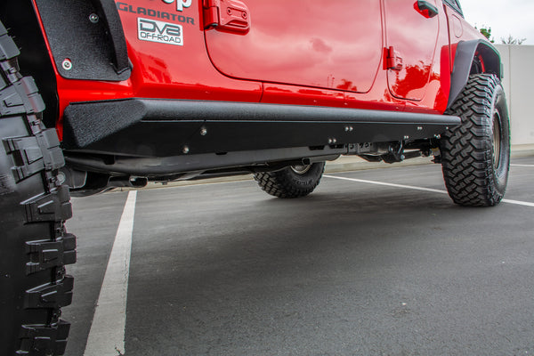 DV8 Offroad - Rock Slider with Step; Pair - SRGL-02