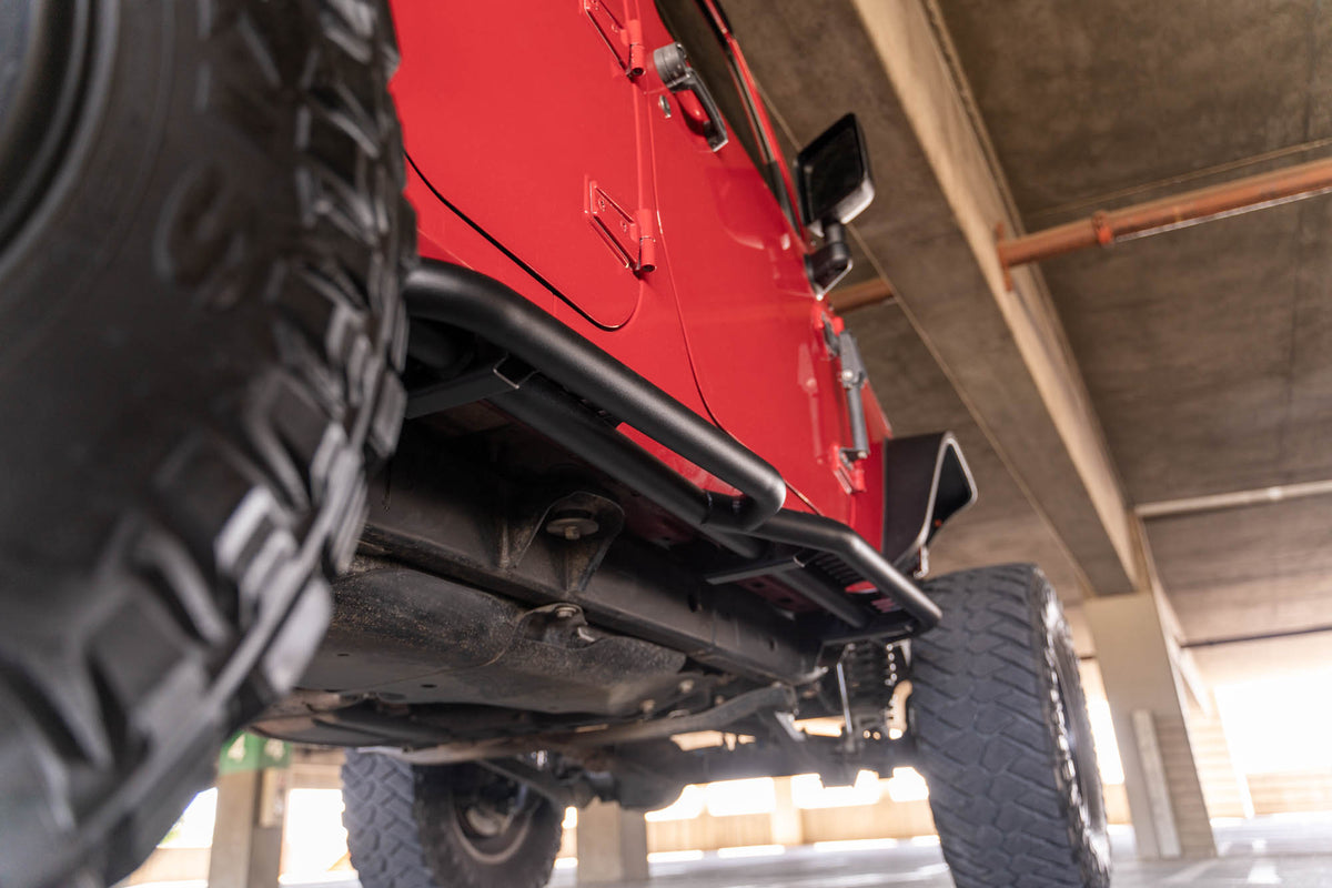 DV8 Offroad - 4-Door Jeep Wrangler JK OE Plus Side Steps - SRJK-08