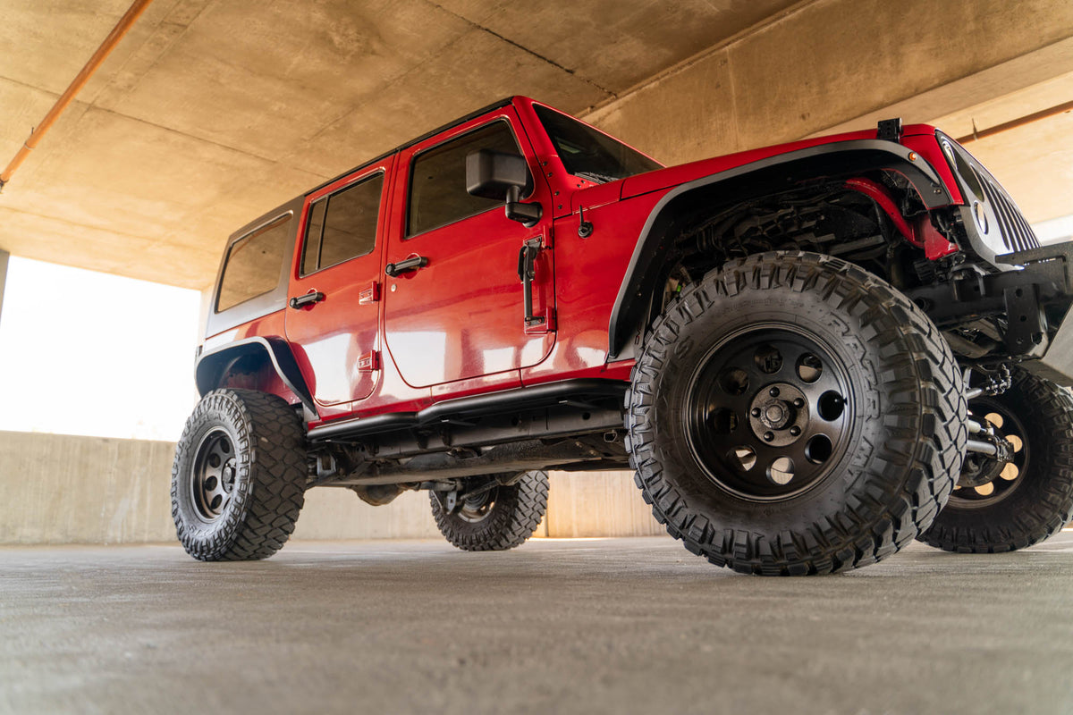 DV8 Offroad - 4-Door Jeep Wrangler JK OE Plus Side Steps - SRJK-08