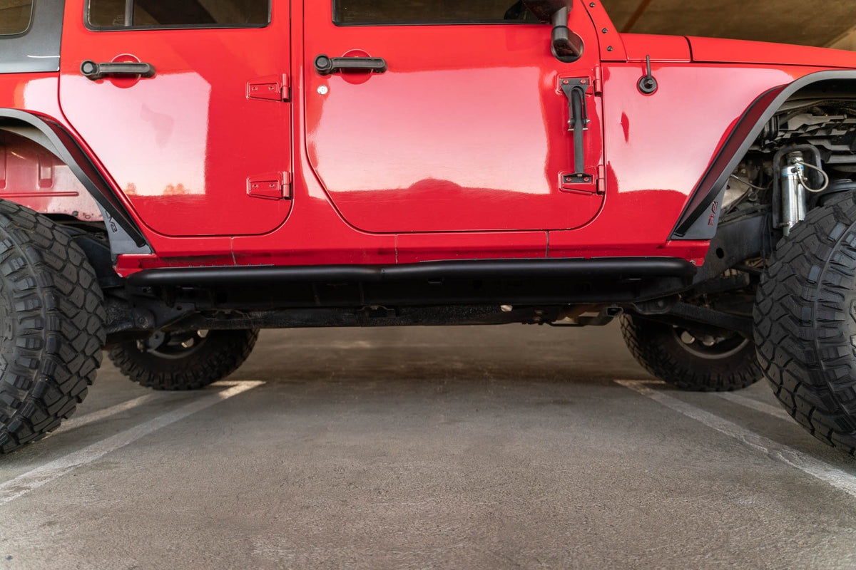 DV8 Offroad - 4-Door Jeep Wrangler JK OE Plus Side Steps - SRJK-08