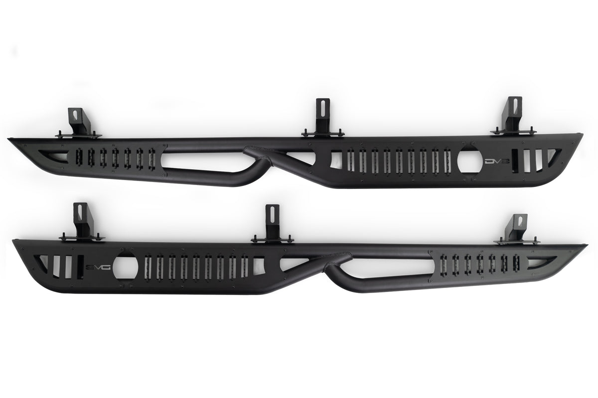 DV8 Offroad - 4-Door Jeep Wrangler JK OE Plus Side Steps - SRJK-08