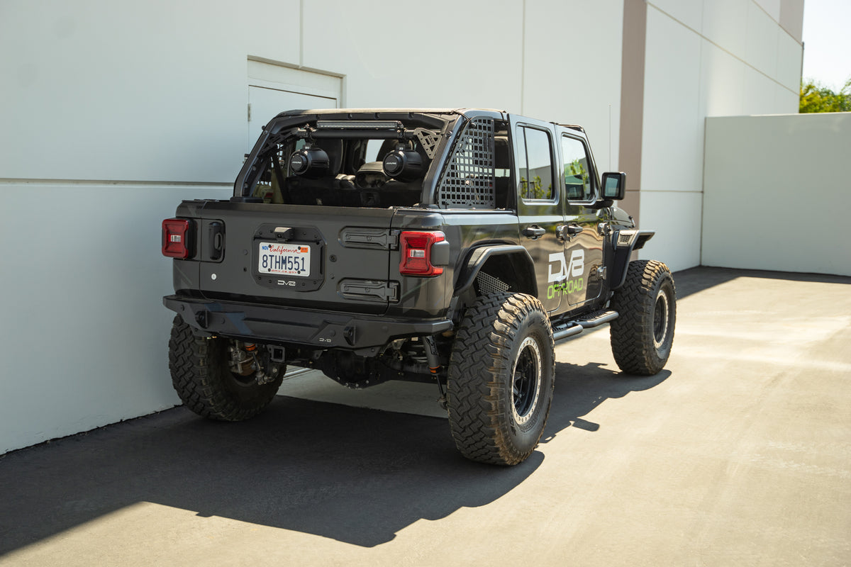 DV8 Offroad - Jeep Wrangler JL OE Plus 4-Door Side Steps - SRJL-08