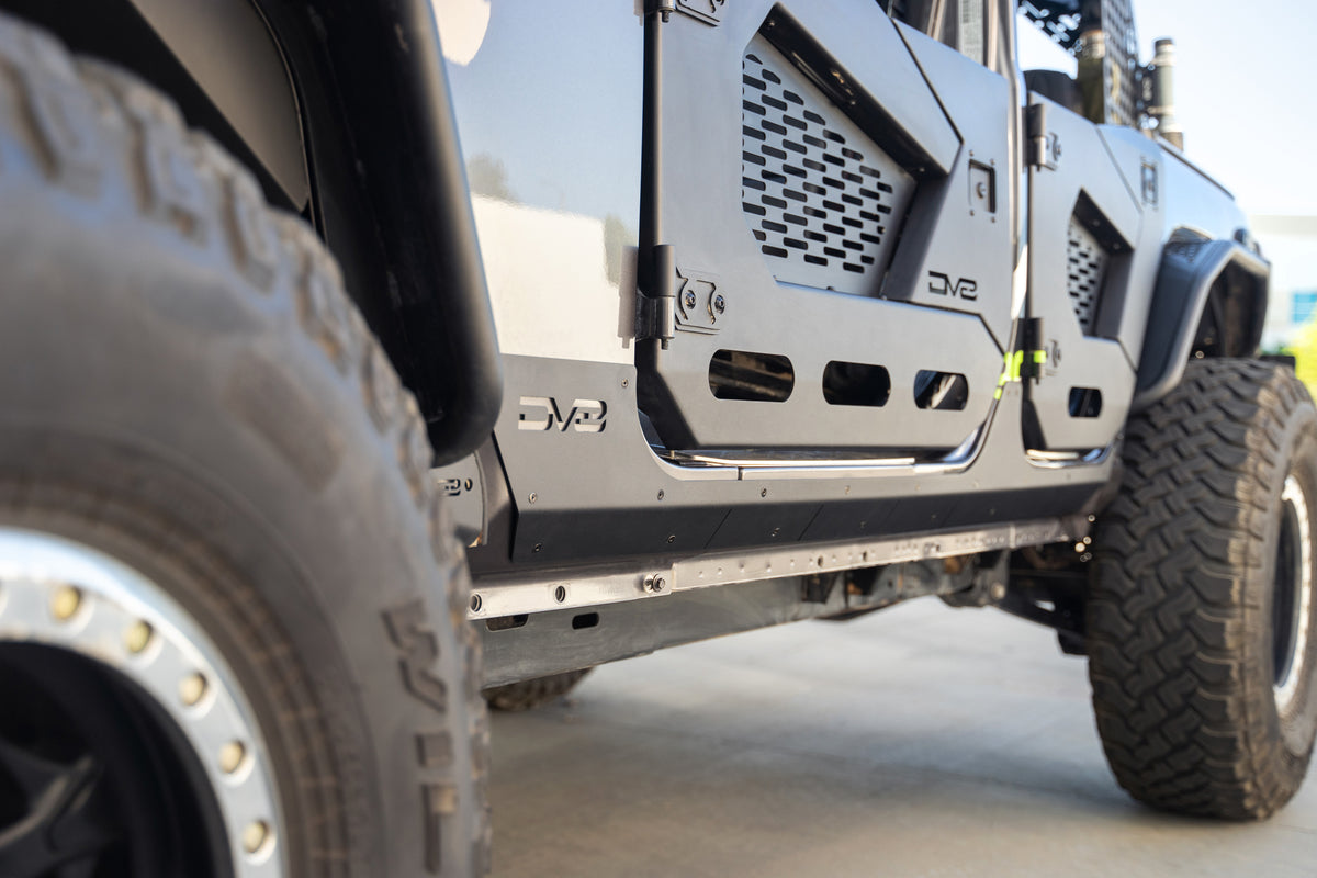 DV8 Offroad - Jeep Wrangler JL 4-Door Rock Skins - SRJL-09