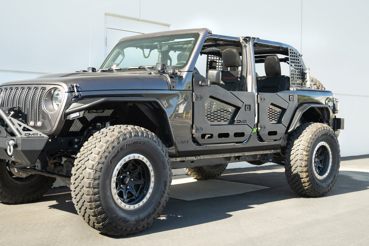 DV8 Offroad - Jeep Wrangler JL 4-Door Rock Skins - SRJL-09