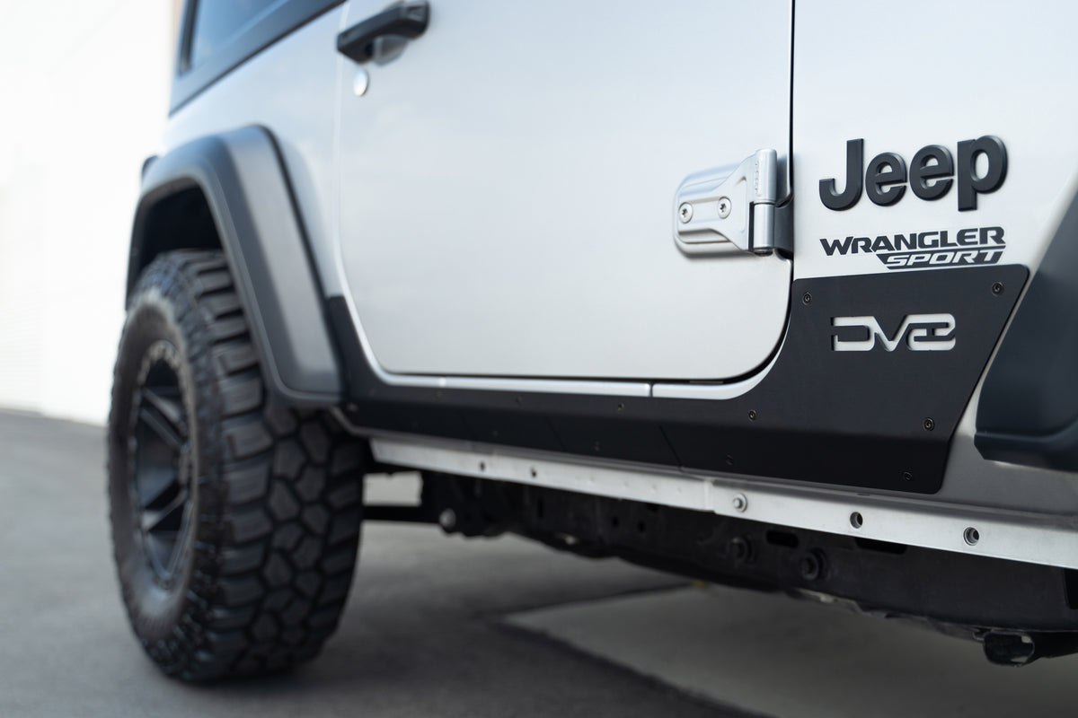 DV8 Offroad - Jeep Wrangler JL 2-Door Rock Skins - SRJL-29