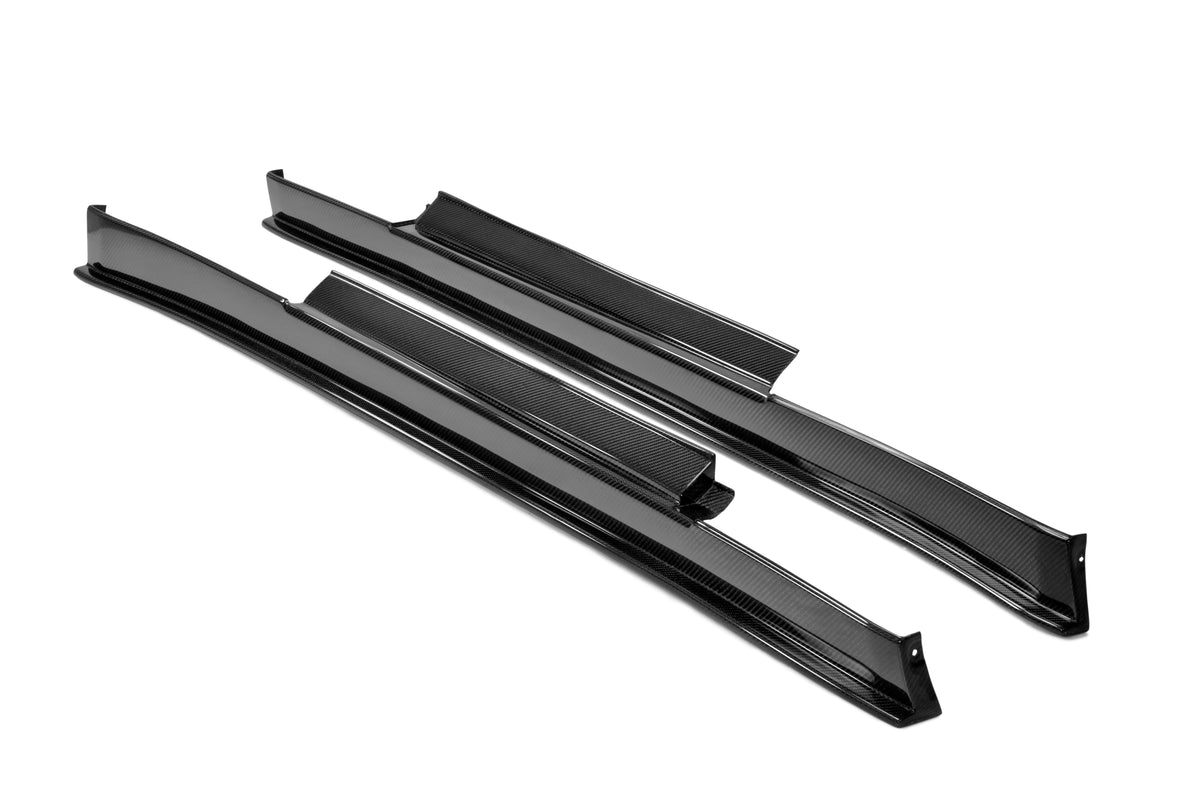 Seibon 12-13 Nissan GTR R35 SS-Style Carbon Fiber Side Skirts (Pair) - SS1113NSGTR-SS