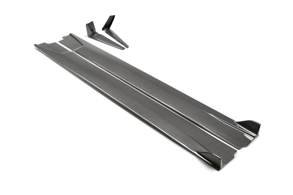 Seibon 17-19 Infiniti Q60 TB-Style Carbon Fiber Side Skirts - SS17INFQ60-TB