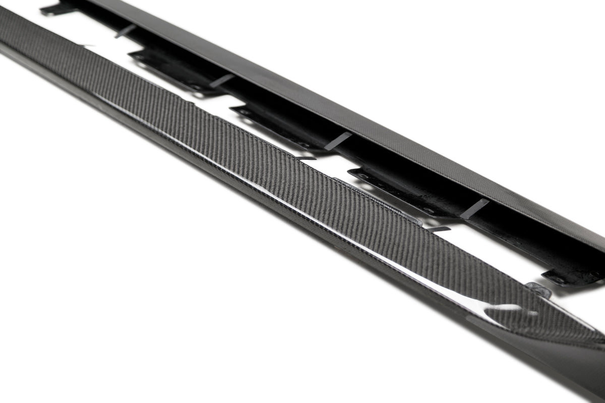 Seibon 2020 Toyota GR Supra OEM-Style Carbon Fiber Side Skirts - SS20TYSUP-OE