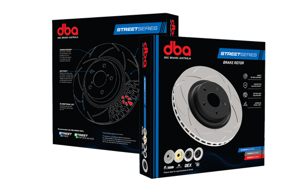 DBA 15-19 Volkswagen Golf R Front T2 Slotted Street Series Rotor - DBA2830S