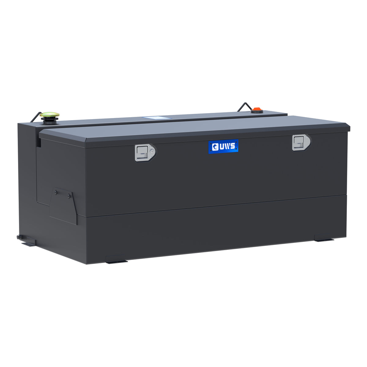 UWS ST-100-COMBO-MB Matte Black 100-Gallon Steel-Aluminum Combo Transfer Tank
