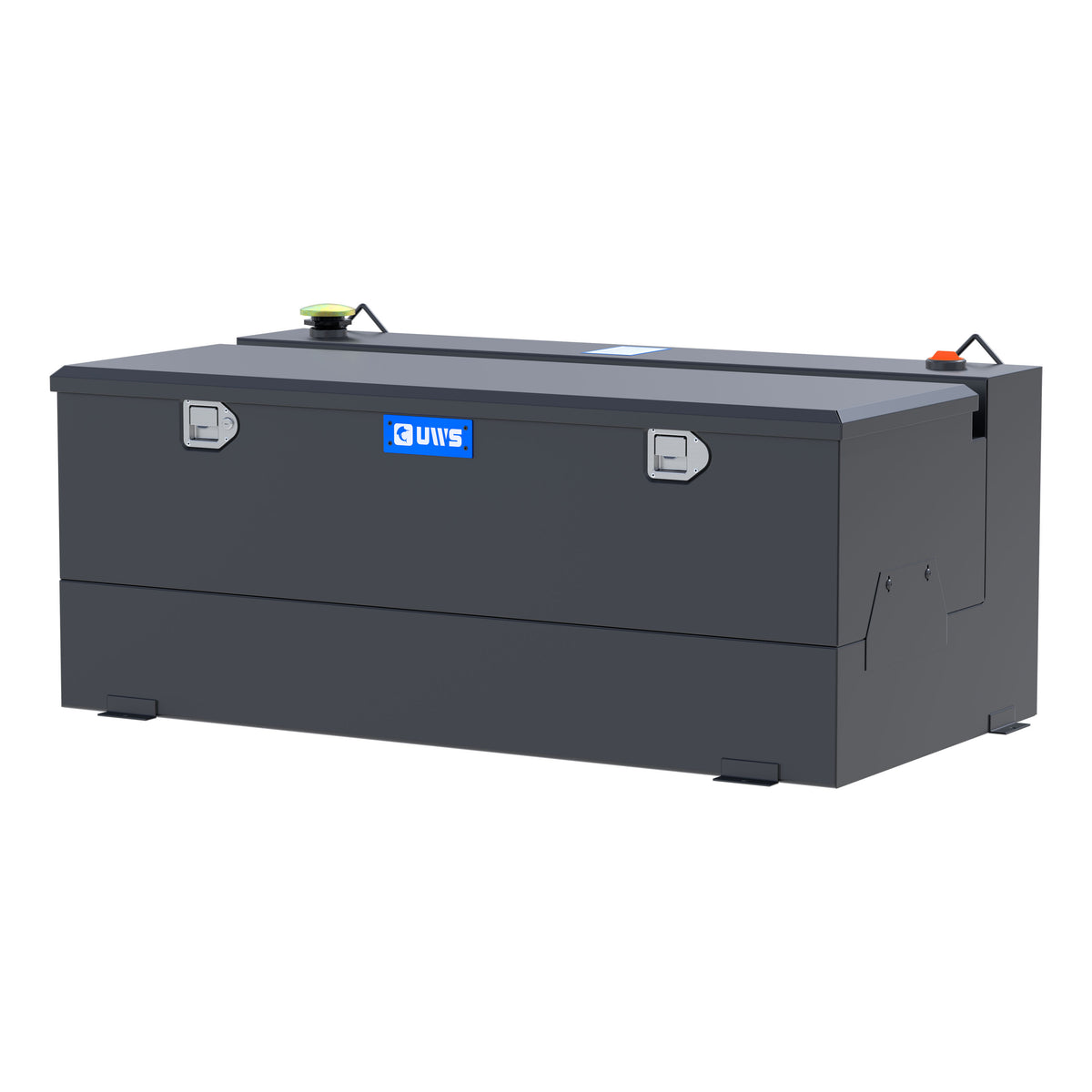 UWS ST-100-COMBO-MB Matte Black 100-Gallon Steel-Aluminum Combo Transfer Tank