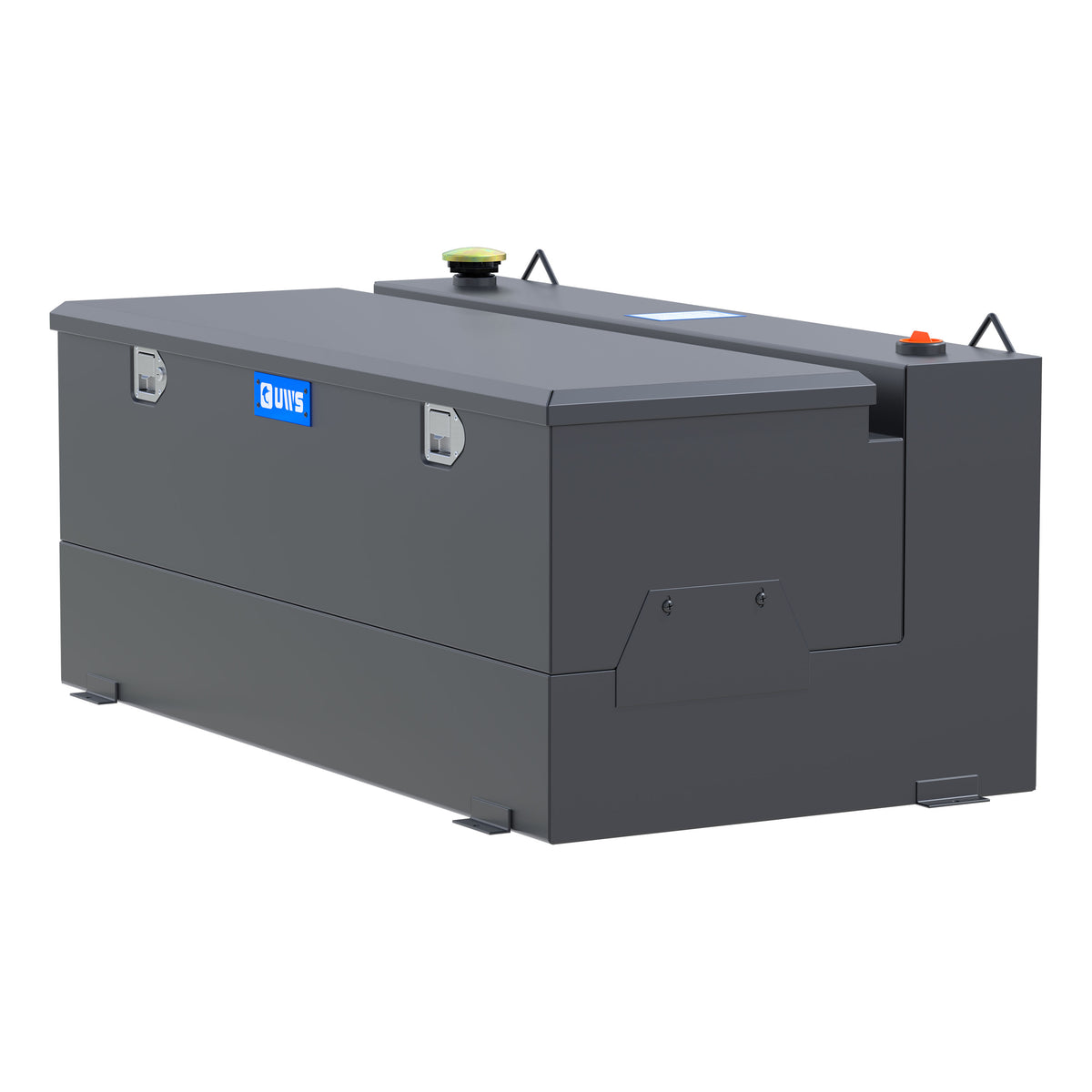 UWS ST-100-COMBO-MB Matte Black 100-Gallon Steel-Aluminum Combo Transfer Tank