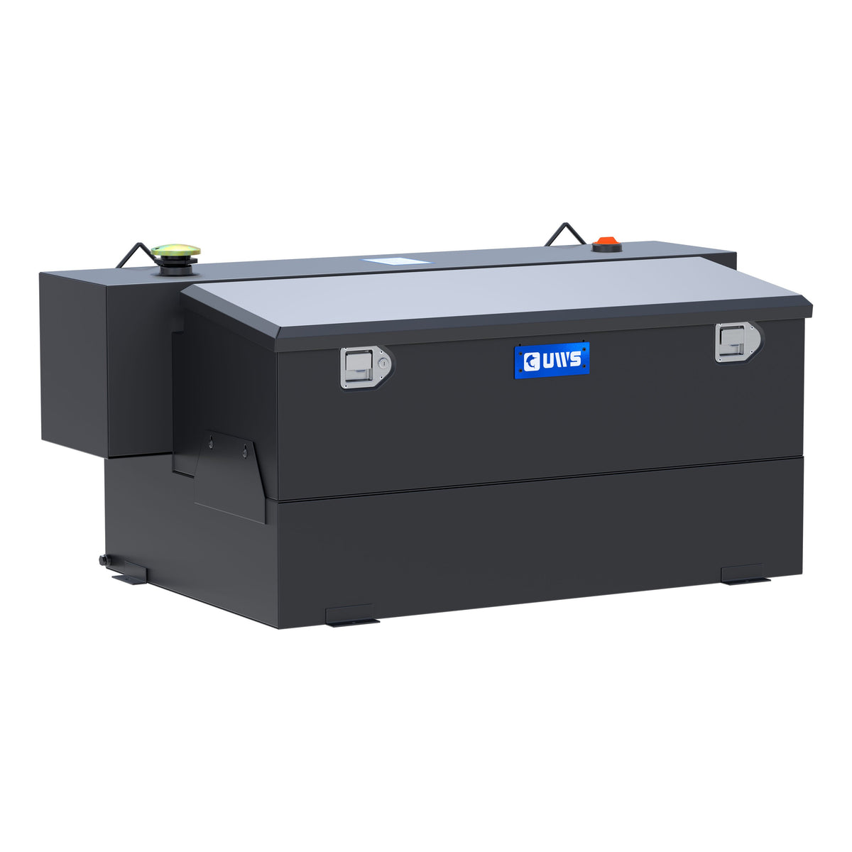 UWS ST-100HH-CB-MB Matte Black Hammerhead-Style 100-Gallon Steel-Aluminum Combo Transfer Tank