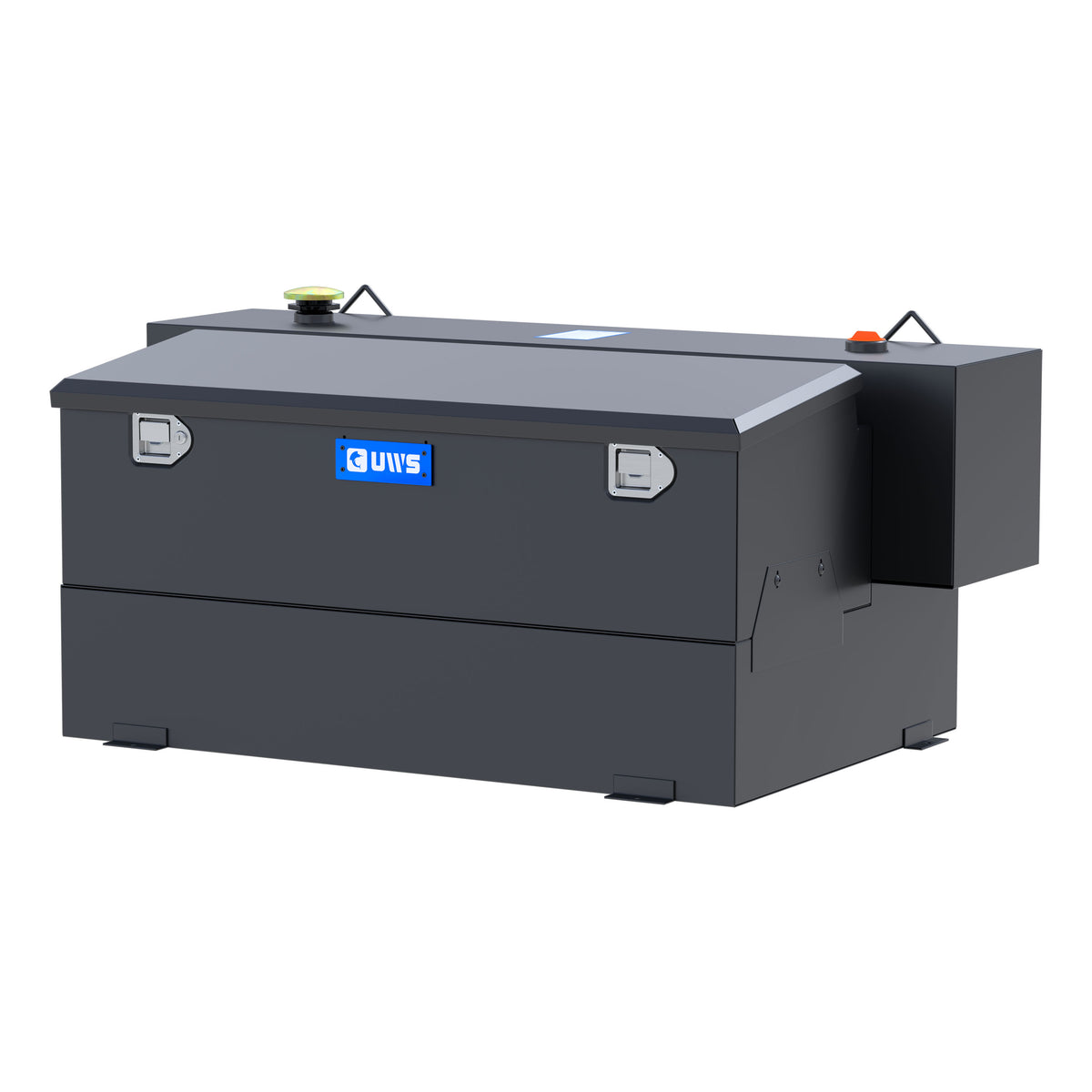 UWS ST-100HH-CB-MB Matte Black Hammerhead-Style 100-Gallon Steel-Aluminum Combo Transfer Tank