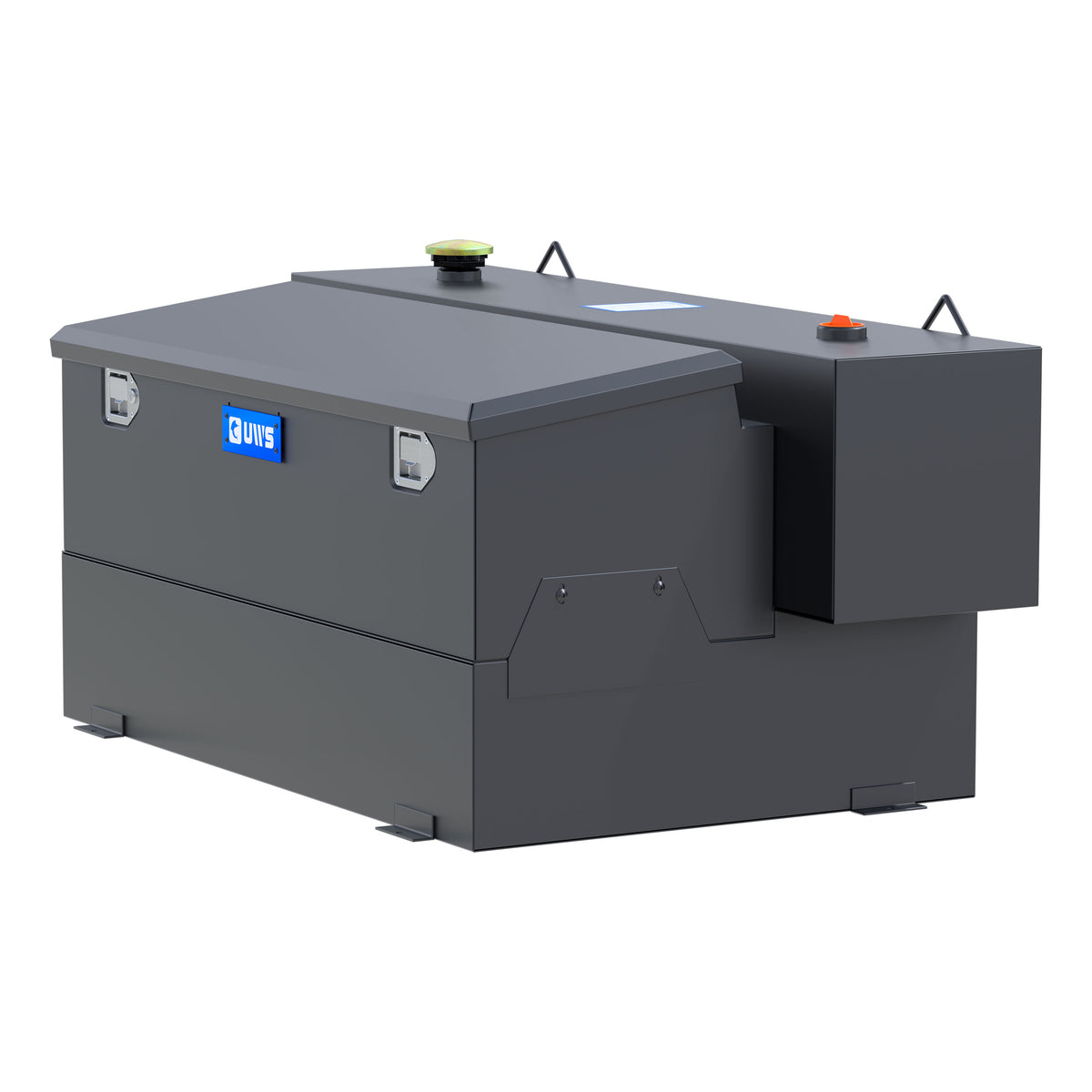 UWS ST-100HH-CB-MB Matte Black Hammerhead-Style 100-Gallon Steel-Aluminum Combo Transfer Tank