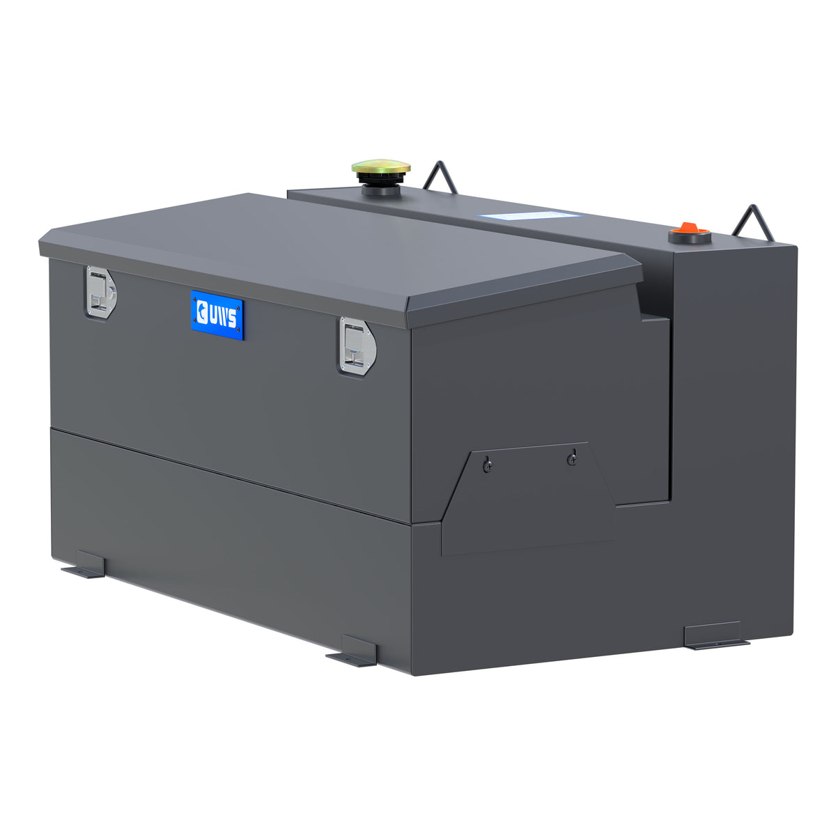 UWS ST-75-COMBO-MB Matte Black 75-Gallon Steel-Aluminum Combo Transfer Tank