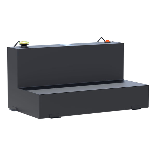 UWS ST-75-L-MB Matte Black 75-Gallon L-Shape Steel Transfer Tank
