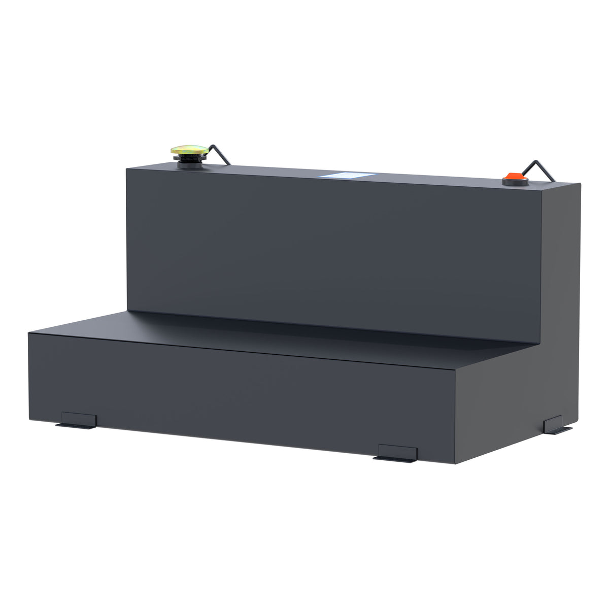 UWS ST-75-L-MB Matte Black 75-Gallon L-Shape Steel Transfer Tank