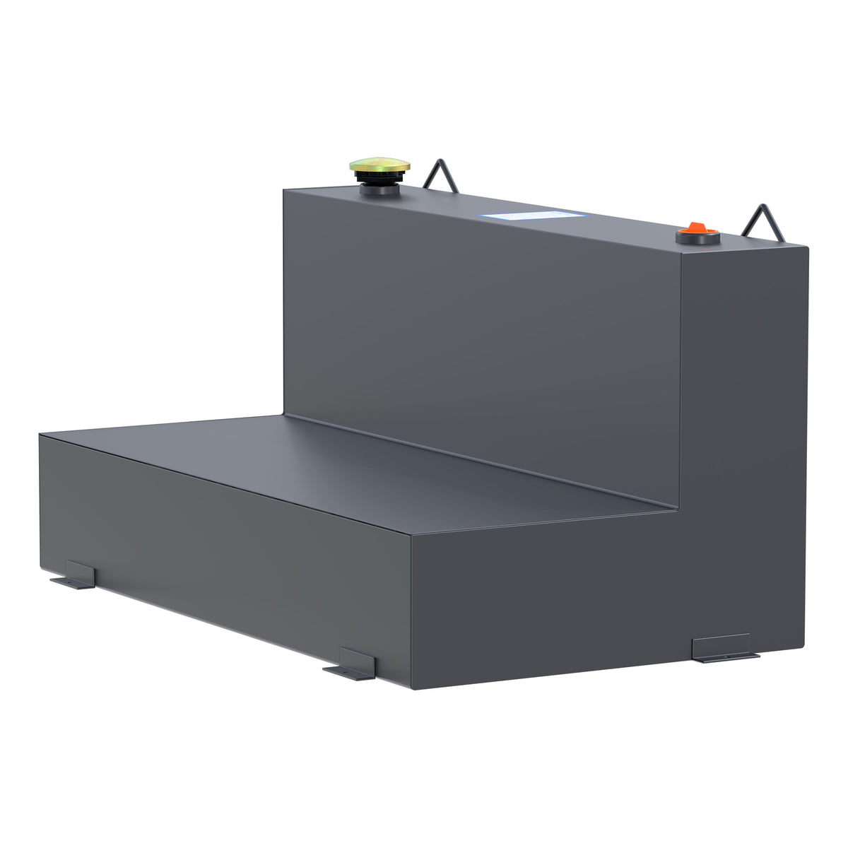 UWS ST-75-L-MB Matte Black 75-Gallon L-Shape Steel Transfer Tank