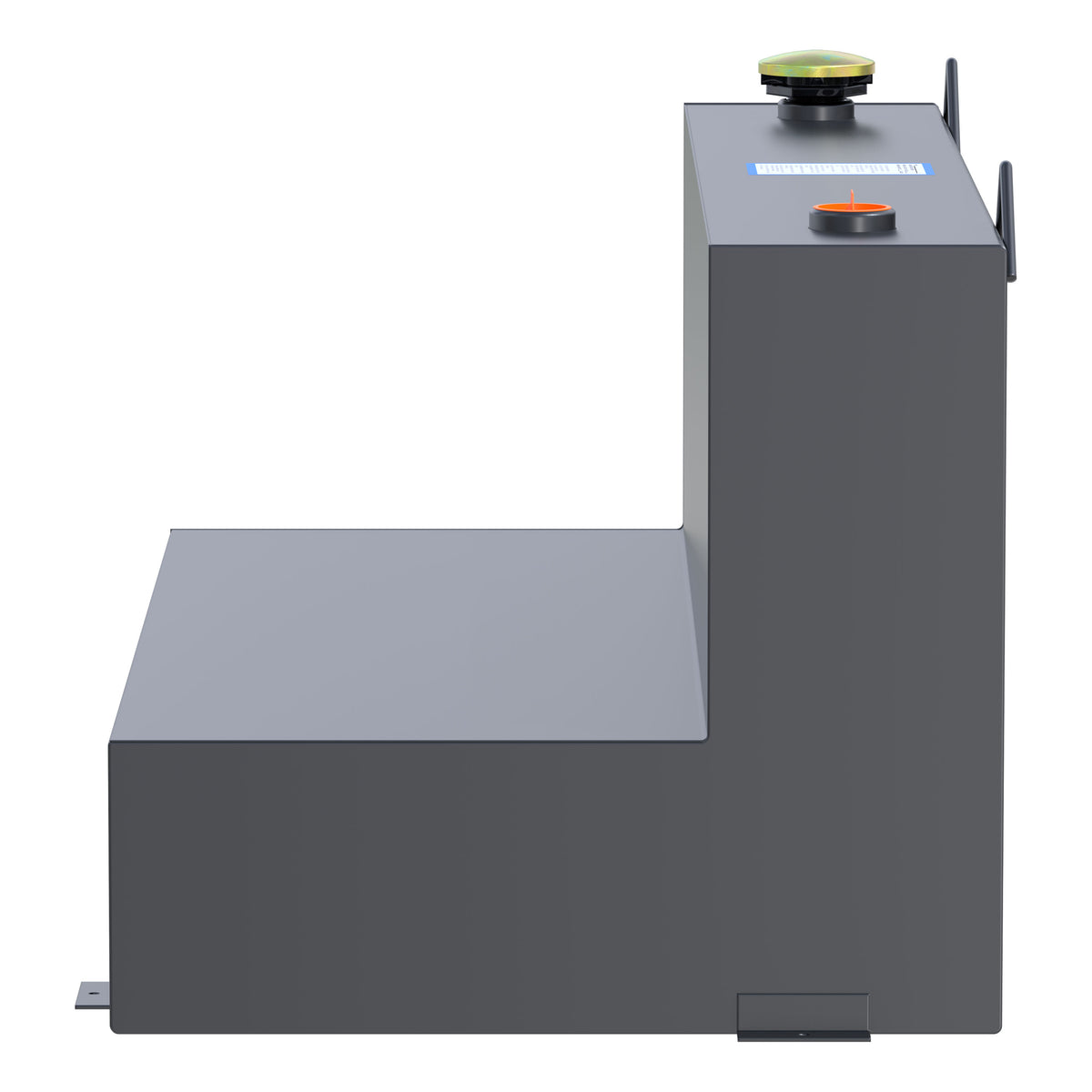 UWS ST-75-L-MB Matte Black 75-Gallon L-Shape Steel Transfer Tank