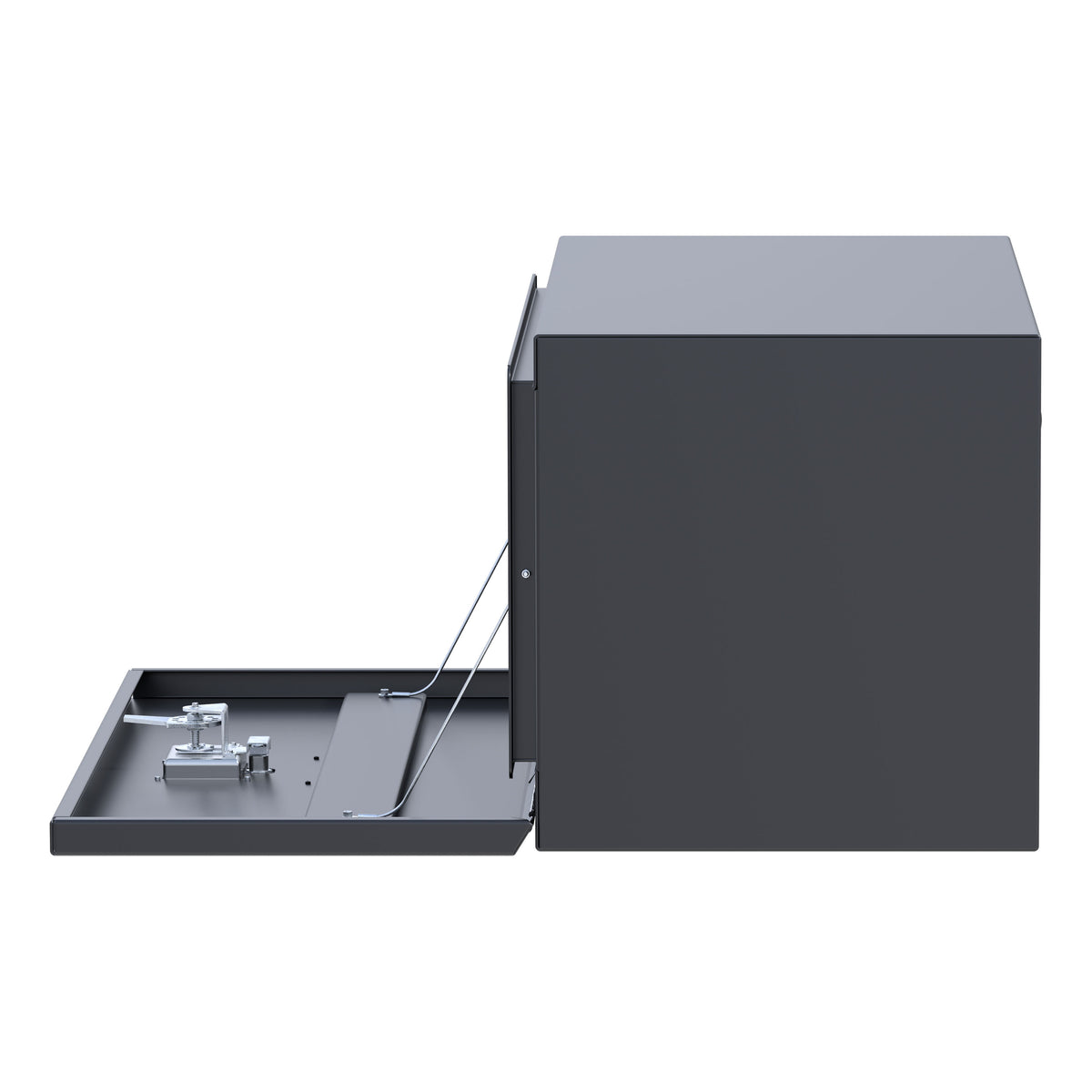 UWS ST-TBUB-36-MB Matte Black Steel 36" Single-Door Underbody Tool Box