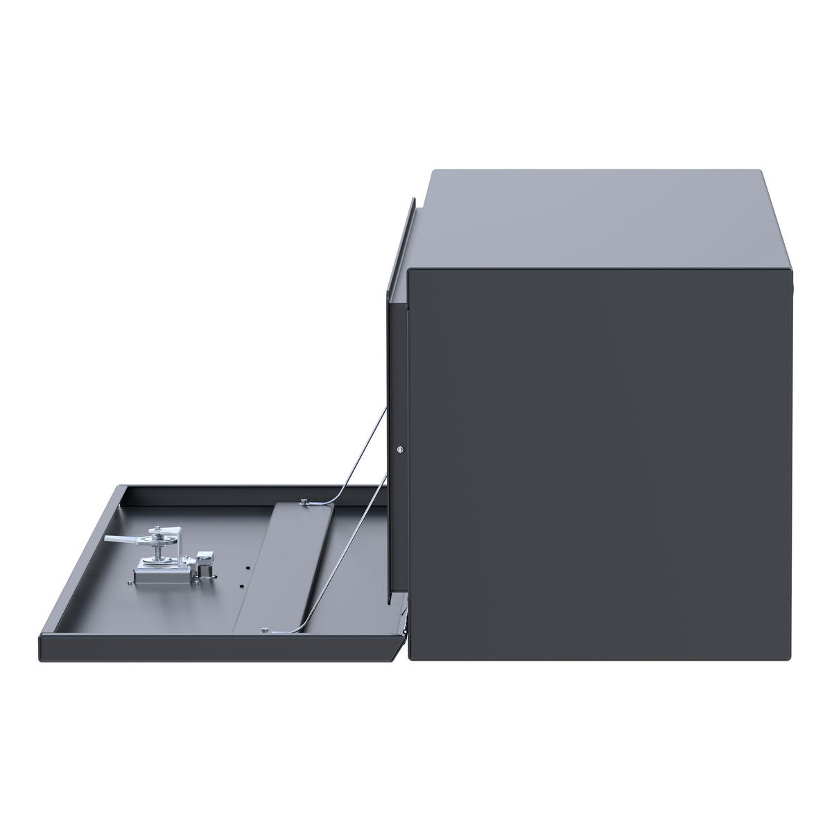 UWS ST-TBUB-48-MB Matte Black Steel 48" Single-Door Underbody Tool Box