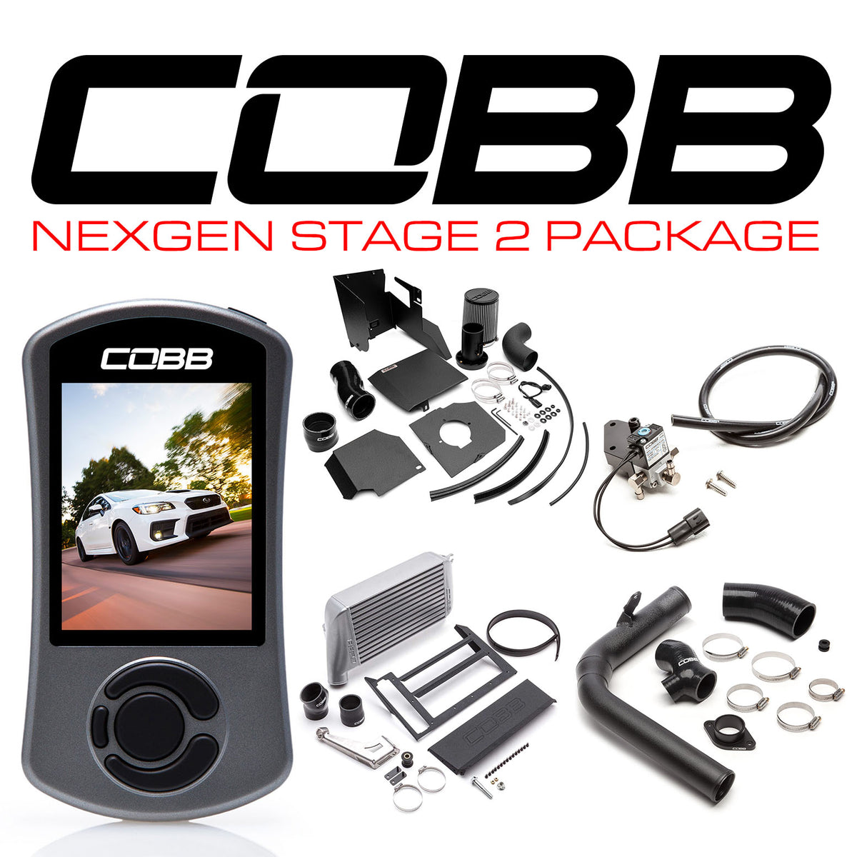 Cobb 15-21 Subaru WRX NexGen Stage 2 Power Package w/SF Intake - Silver - SUB004NG2W2-SL