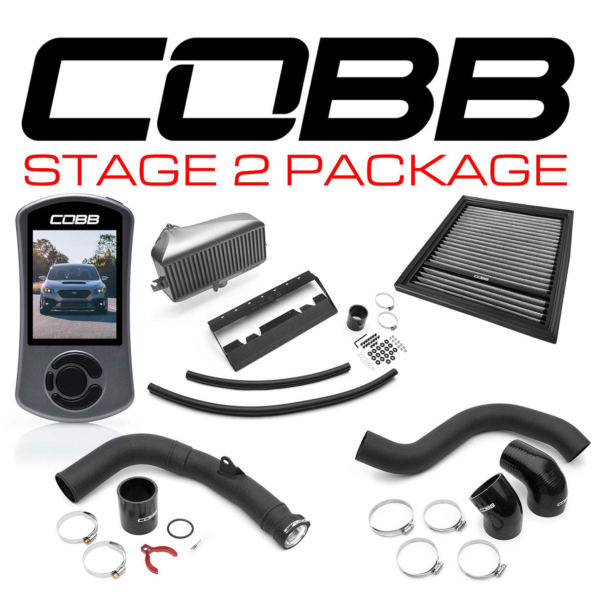 Cobb 22-25 Subaru WRX Stage 2 Power Package - Silver - SUB0060020-SL