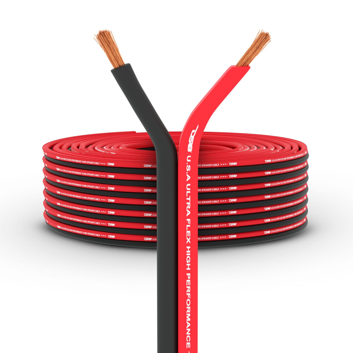 DS18 12-GA Ultra Flex CCA Speaker Wire - 100ft - SW-12GA-100RB - dseSW-12GA-100RB - front view