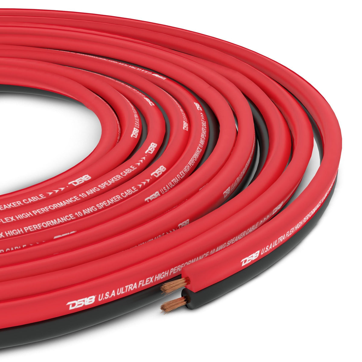 DS18 12-GA Ultra Flex CCA Speaker Wire - 100ft - SW-12GA-100RB - dseSW-12GA-100RB - detail view