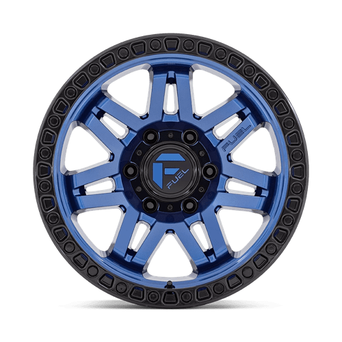 Fuel Off-Road Aluminum Wheels 17X9 Syndicate D813 Dark Blue W/ Black Ring