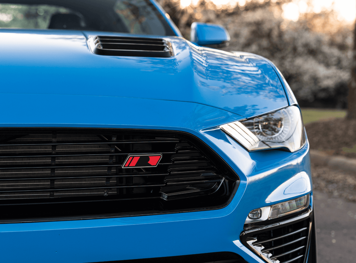 Roush - 2018-2023 Mustang Hood Heat Extractors - Gloss Black - 422325