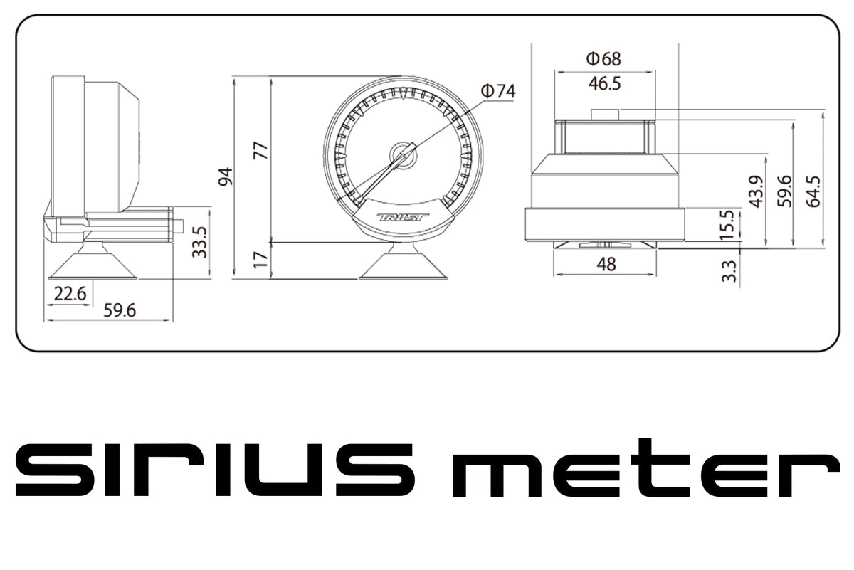 GReddy - GREDDY Sirius Obd Set (Meter Water Temp) - 16001756