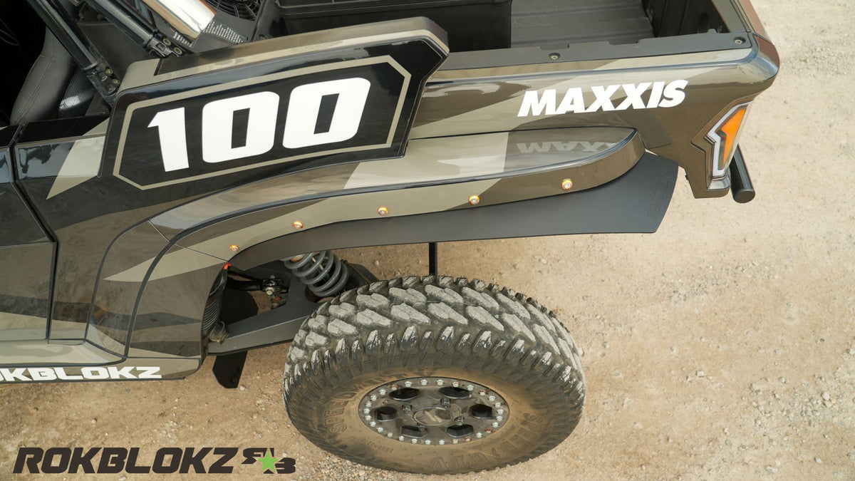RokBlokz Speed UTV El Jefe 2023+ Fender Flare Extensions/Mud Flaps F&R