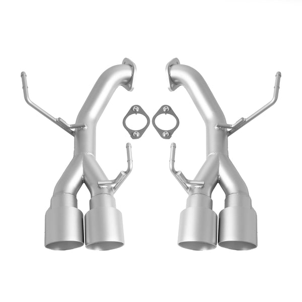 cp-e Austenite™ Subaru WRX Off-Road Axle Back Exhaust ('15-'21) for 2015-2021 Subaru WRX - front view