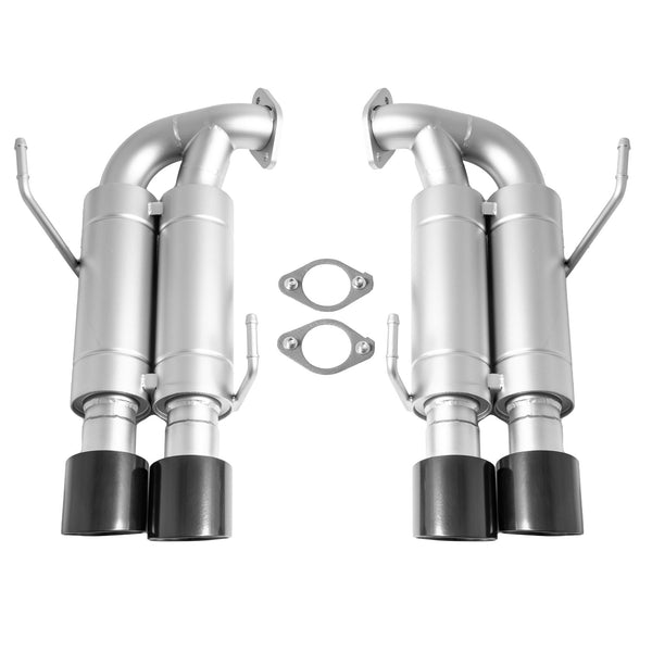 cp-e Austenite™ Subaru WRX Dual Muffler Axle Back Exhaust ('15-'21) for 2015-2021 Subaru WRX - front view