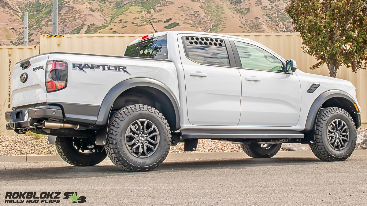 RokBlokz -  Ford Ranger RAPTOR 2024+ Mid-Ship Mud Flaps