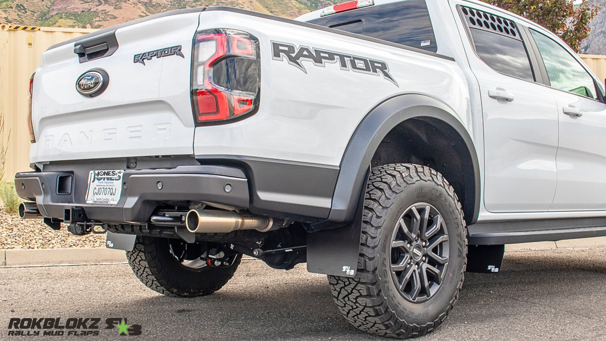 RokBlokz -  Ford Ranger RAPTOR 2024+ Mid-Ship Mud Flaps