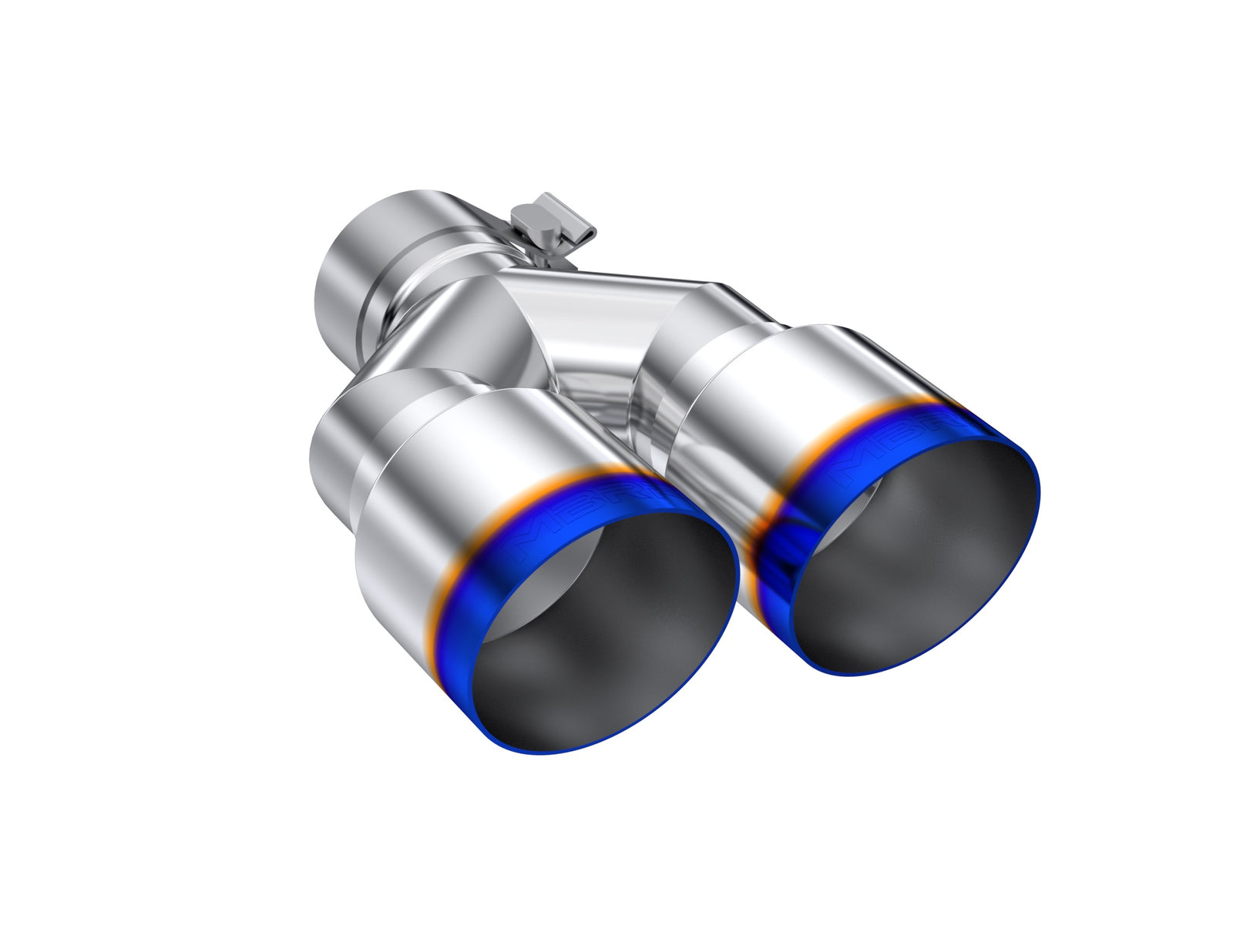MBRP Burnt End Tip 2.5 ID, Dual 3.5 OD Out, 9.5 length, Single wall 304 Stainless Steel - T5171BE